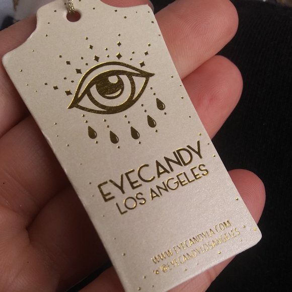 New Eye Candy Los Angeles two strands  statement necklace 14 Kt gold plated - Picture 13 of 16